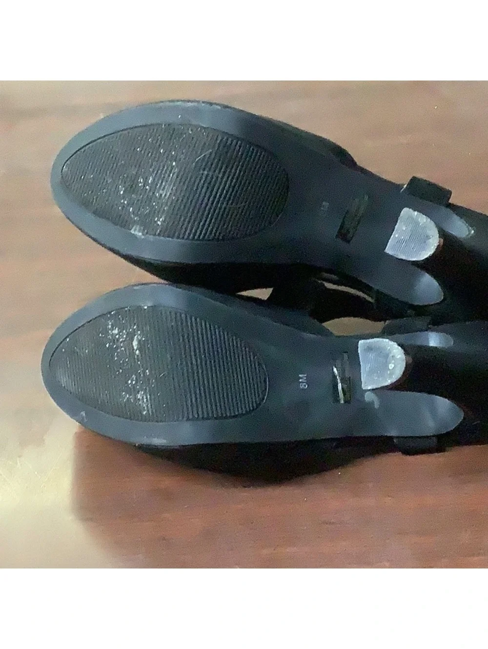 G by Guess Black Sparkle Platform Heels Size 8